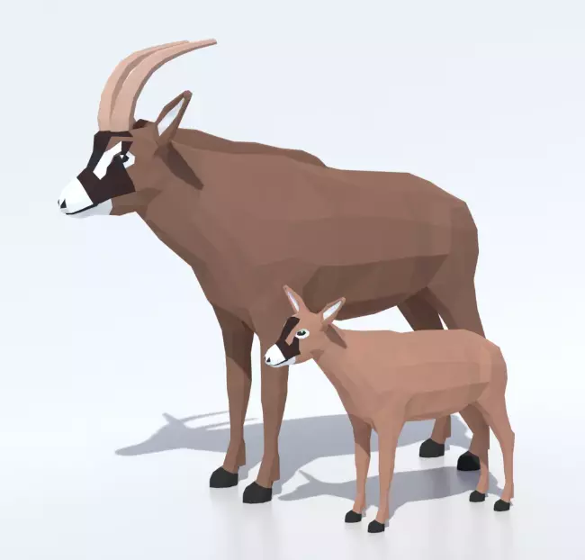 191 Ultimate Low Poly Animal Pack Low-poly 3D model_32