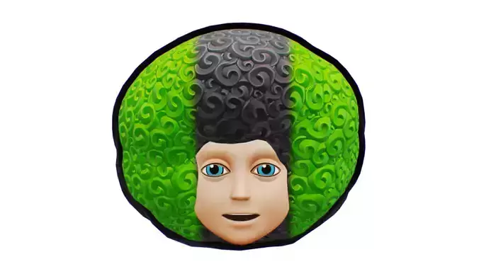 Afro Hairstyle - Unisex Clown Hair - Haircute Strip Wig 