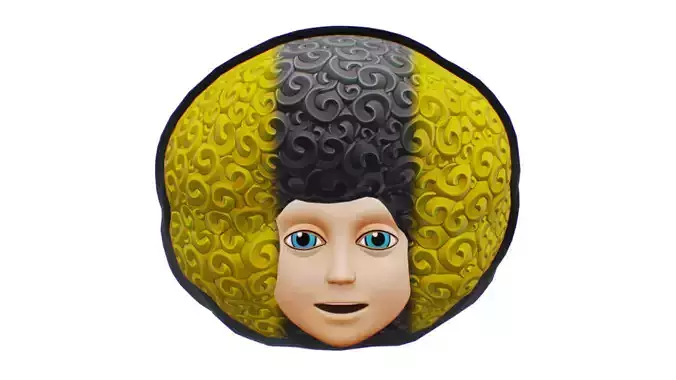 Afro Hairstyle - Unisex Clown Hair - Haircute Strip Wig