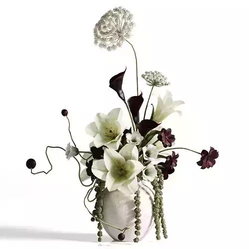 Ivory Elegance Floral Arrangement set43