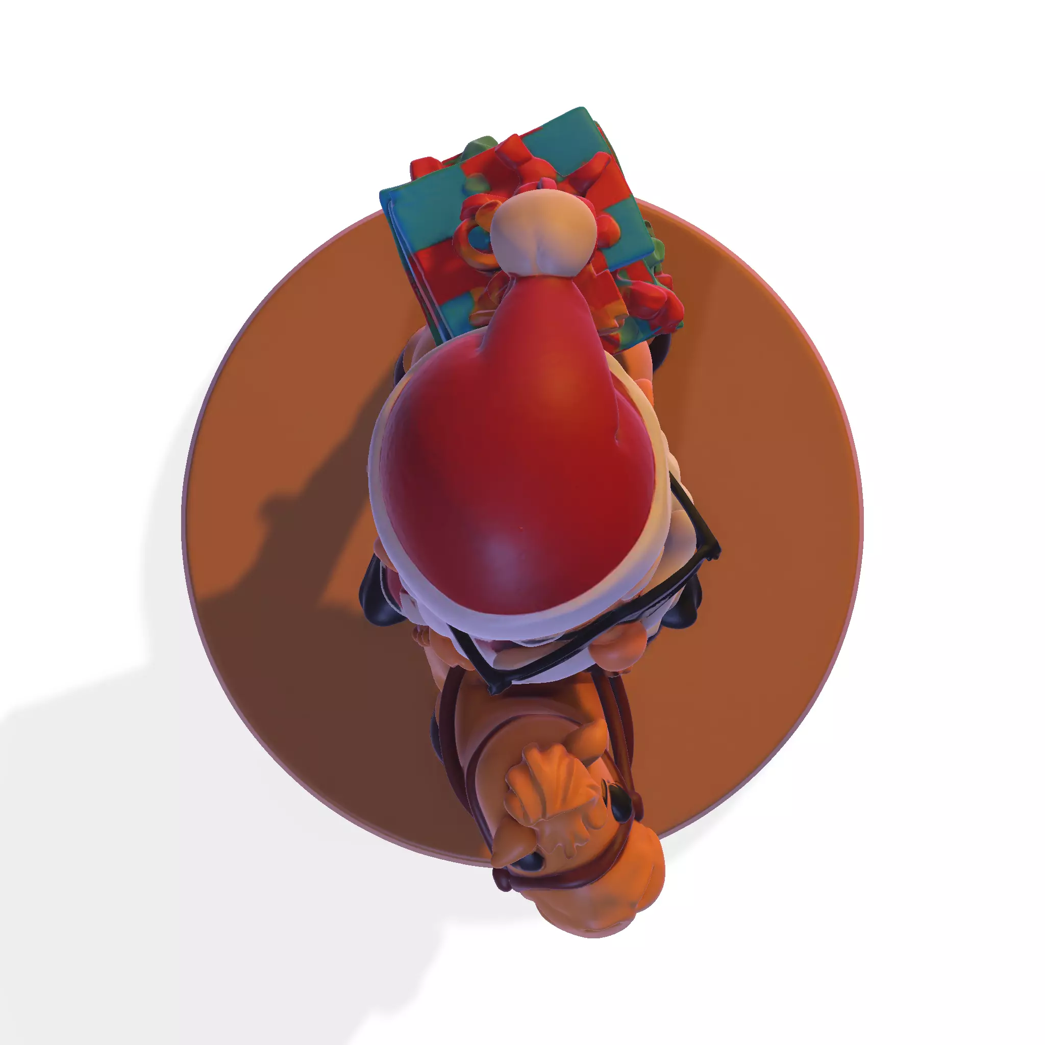 High Poly Santa Claus on Camel 3D Printable Figurine 3D print model_24