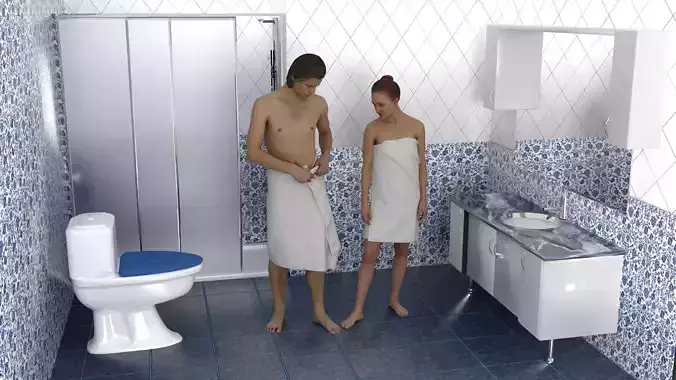 Shower Aftermath 2 - 4K 3D model