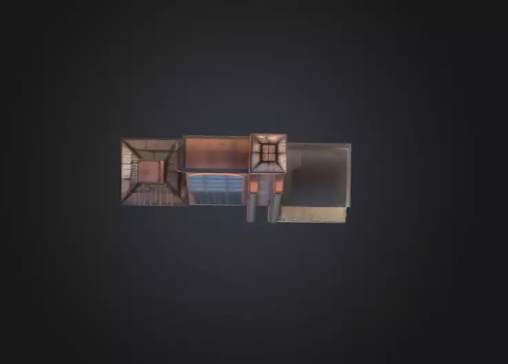 Industrial Factory Building Low-poly 3D model_15