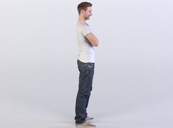 Aaron 0055 Man Standing, Arms folded