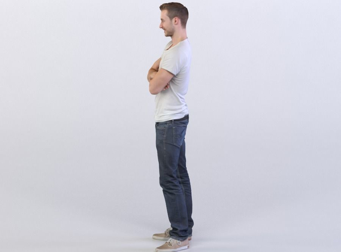 Aaron 0055 Man Standing, Arms folded