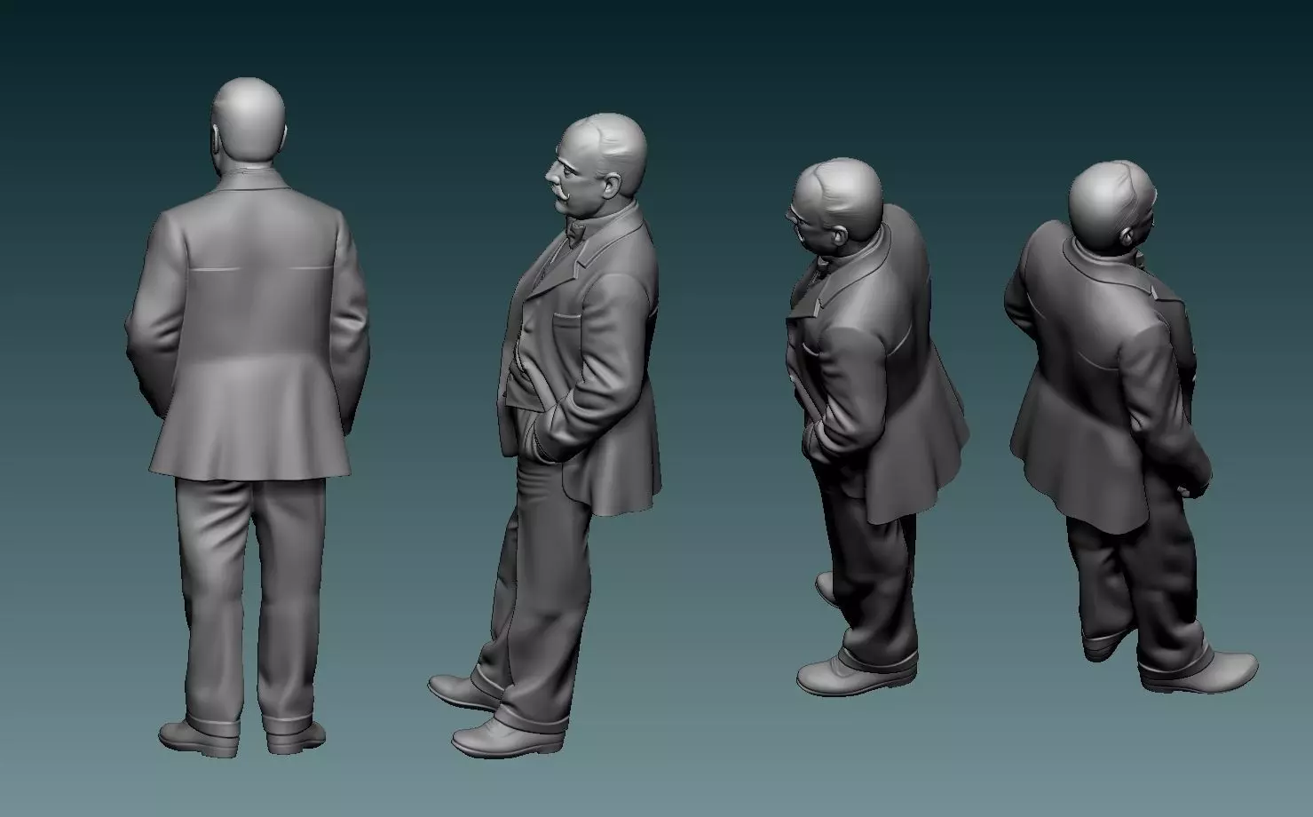 Indian Motorcycles Founder George Hendee 3D print model_8