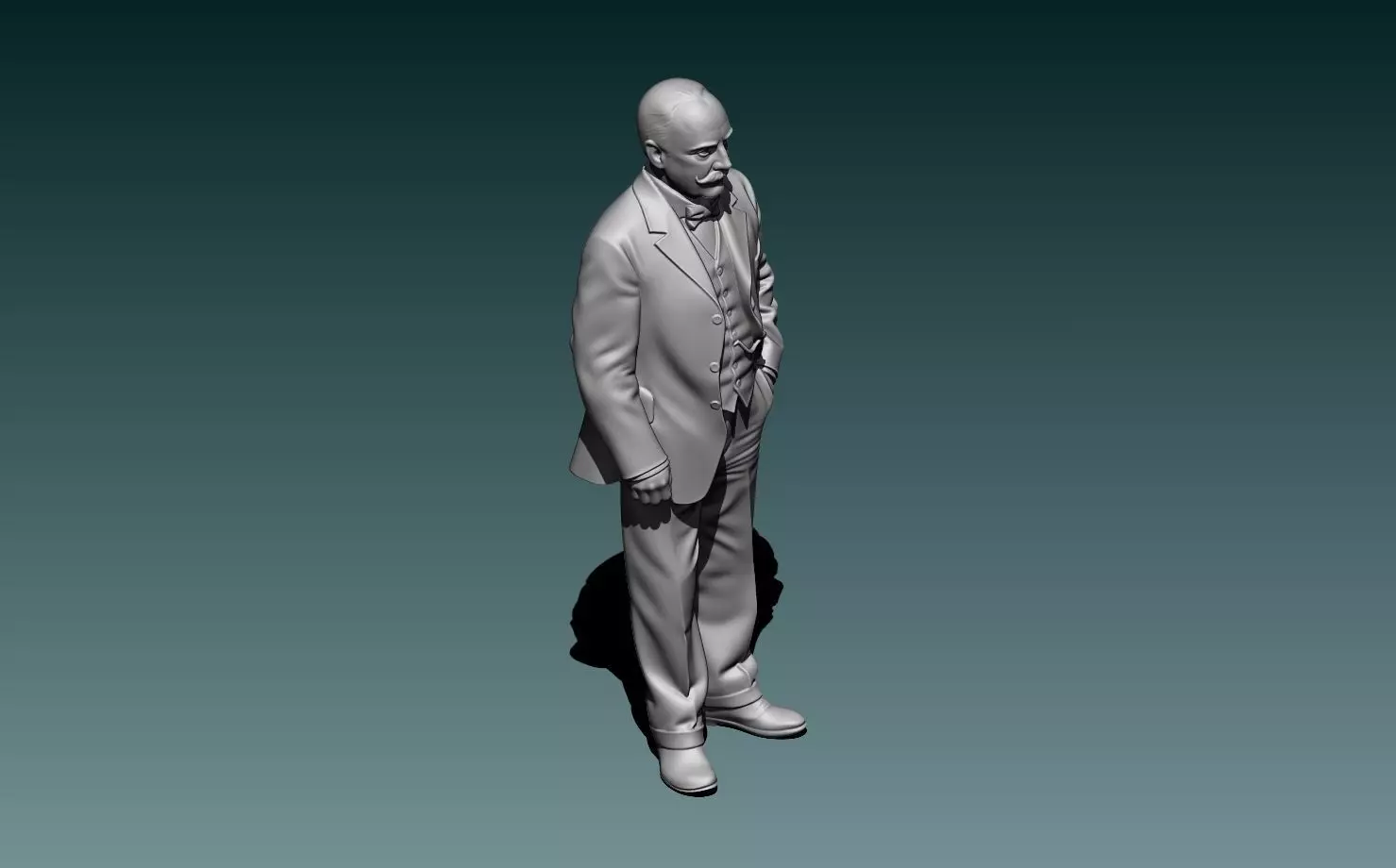 Indian Motorcycles Founder George Hendee 3D print model_7