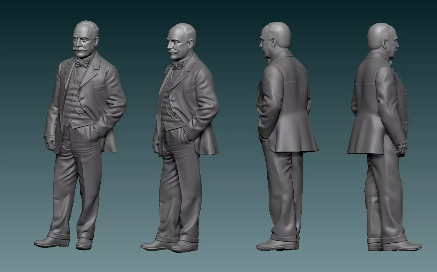 Indian Motorcycles Founder George Hendee 3D print model_0