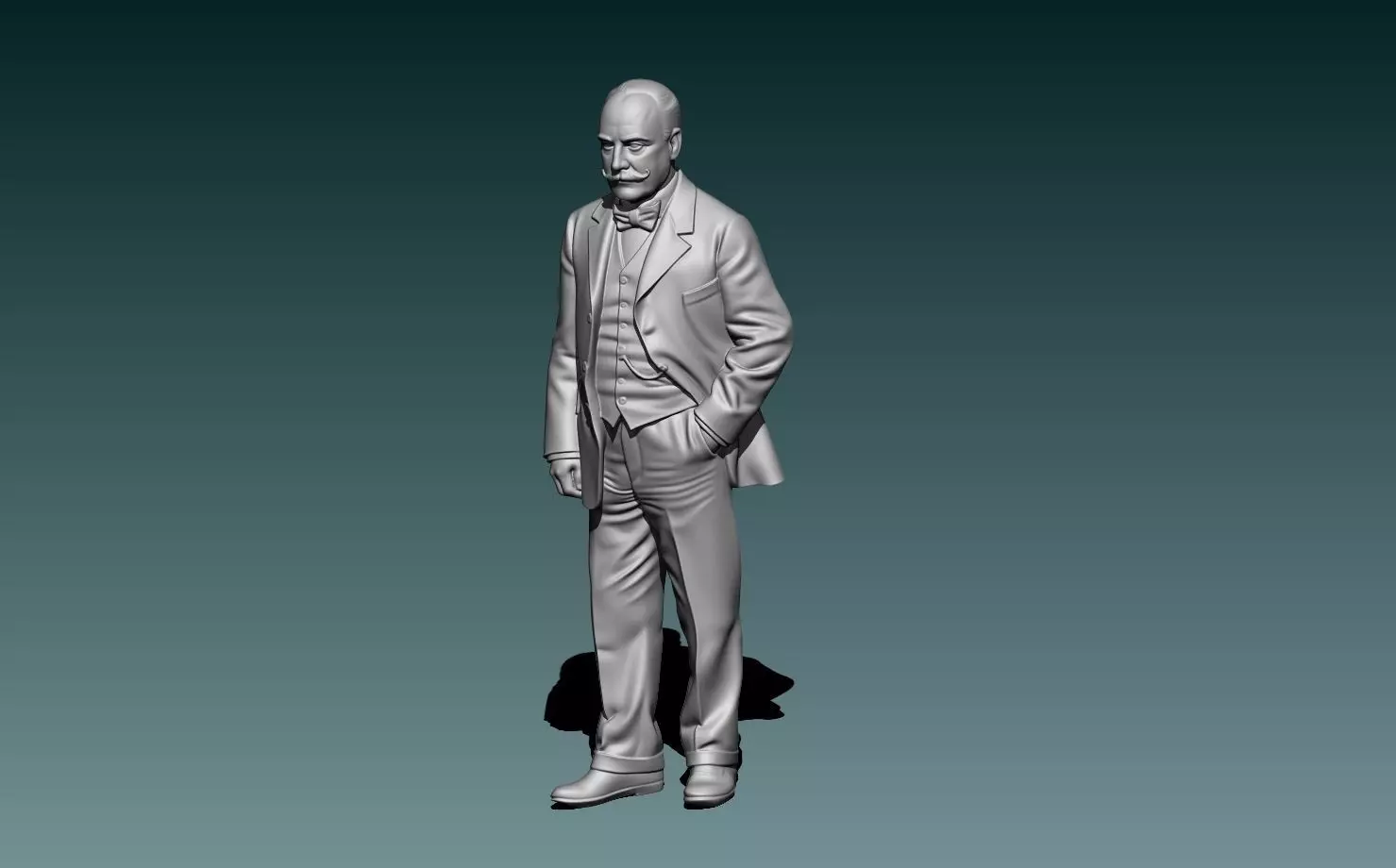 Indian Motorcycles Founder George Hendee 3D print model_5