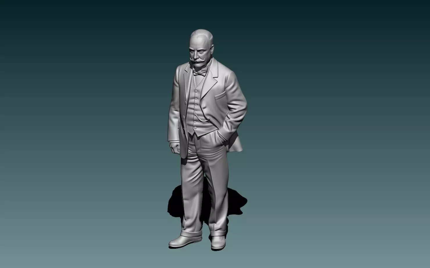 Indian Motorcycles Founder George Hendee 3D print model_6