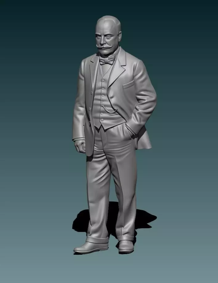 Indian Motorcycles Founder George Hendee 3D print model_1