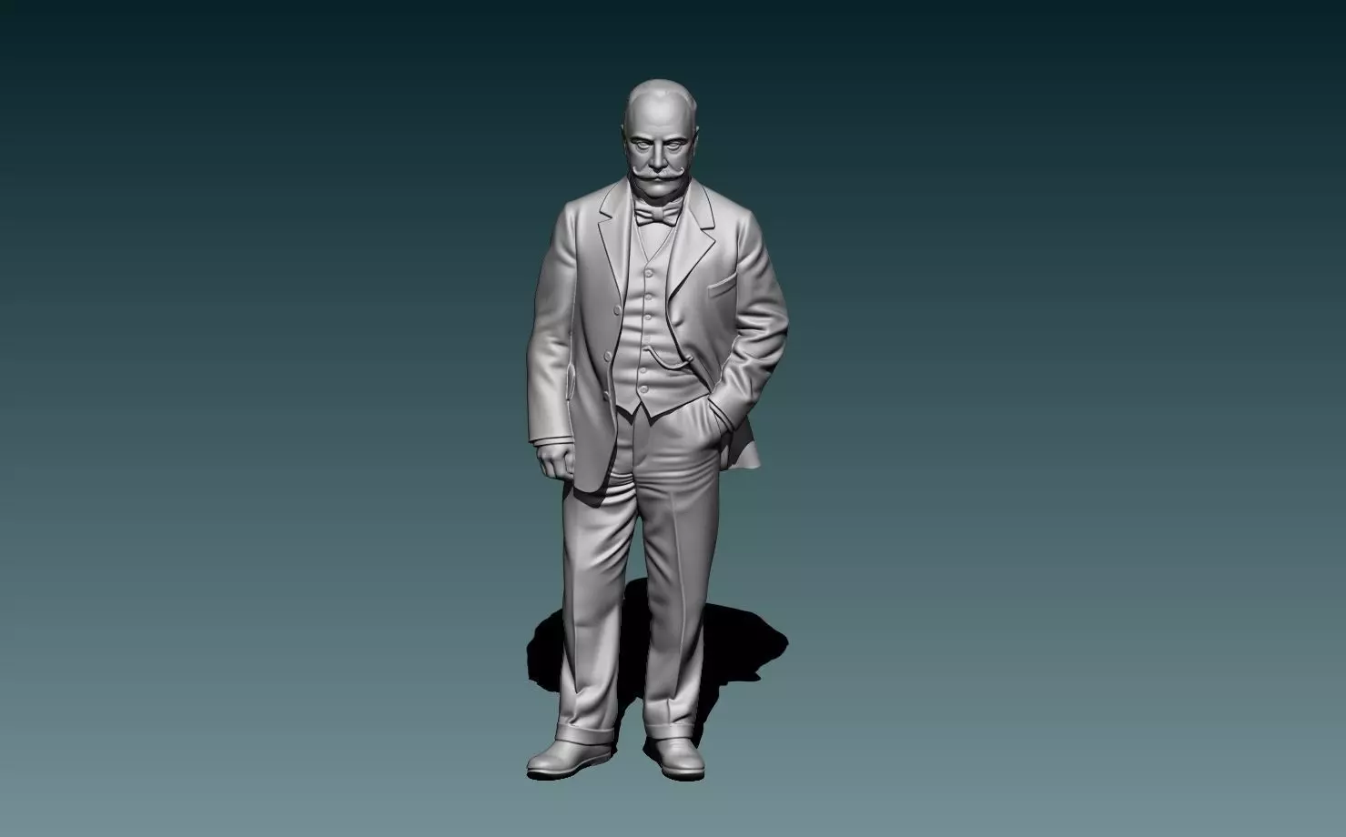 Indian Motorcycles Founder George Hendee 3D print model_9