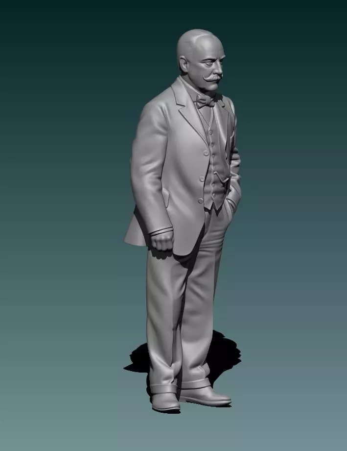 Indian Motorcycles Founder George Hendee 3D print model_3