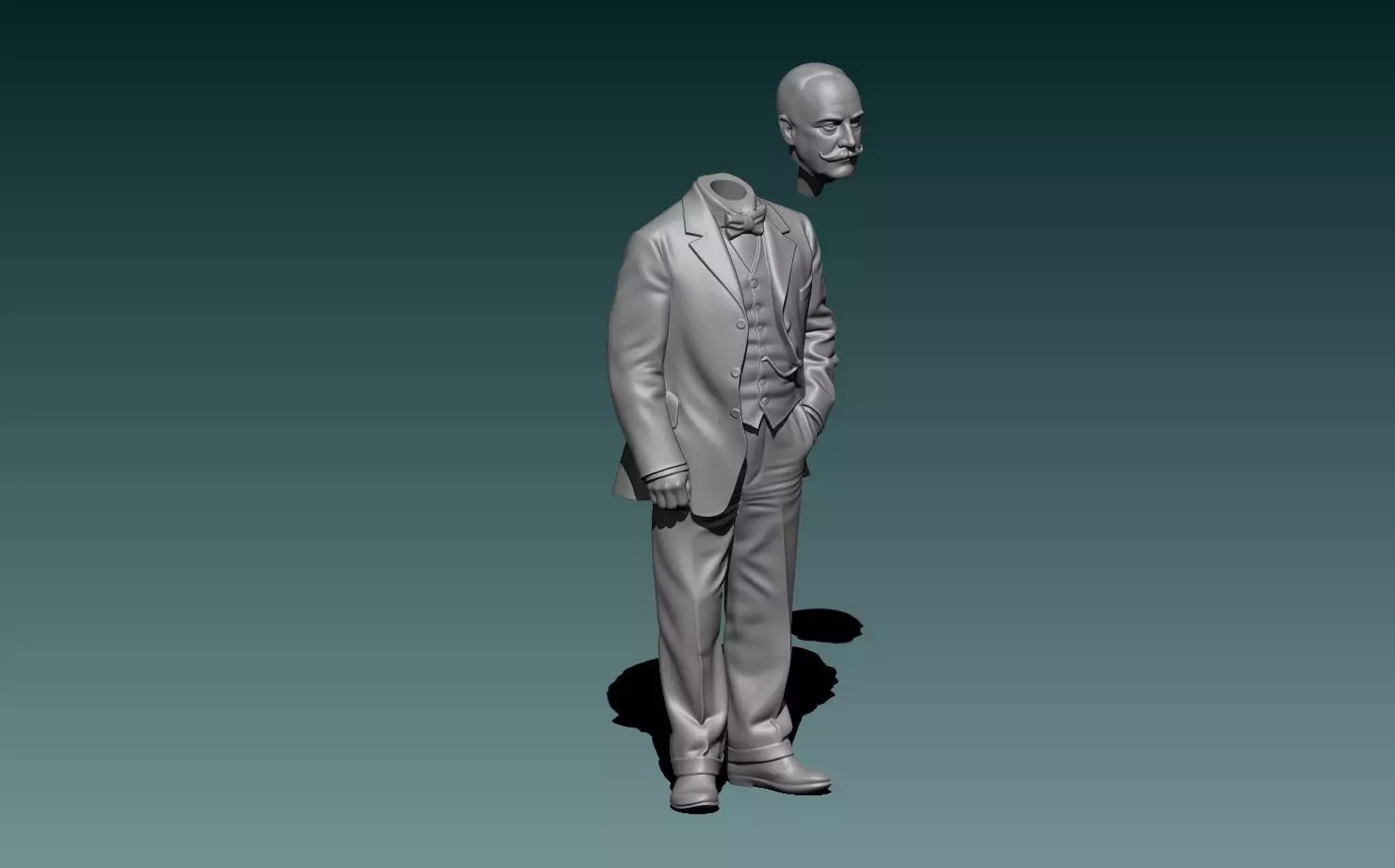 Indian Motorcycles Founder George Hendee 3D print model_4