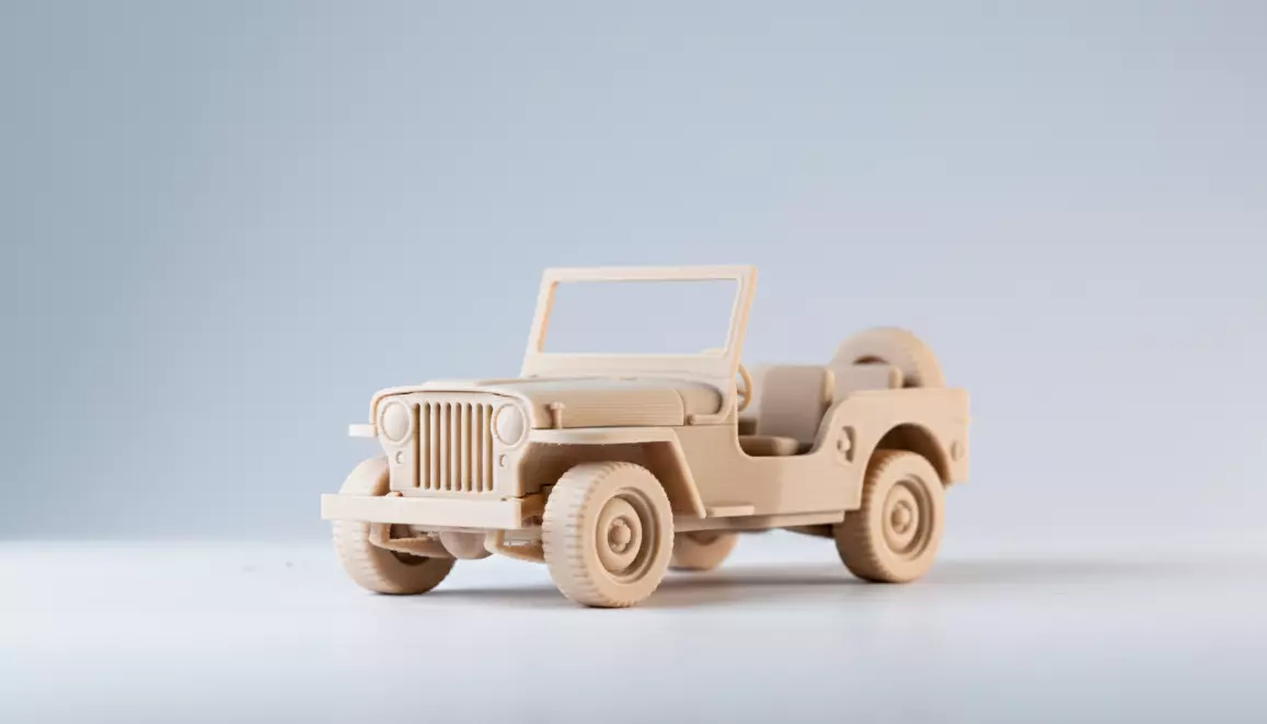 Jeep Willys Army 3D Car Model 3D print model