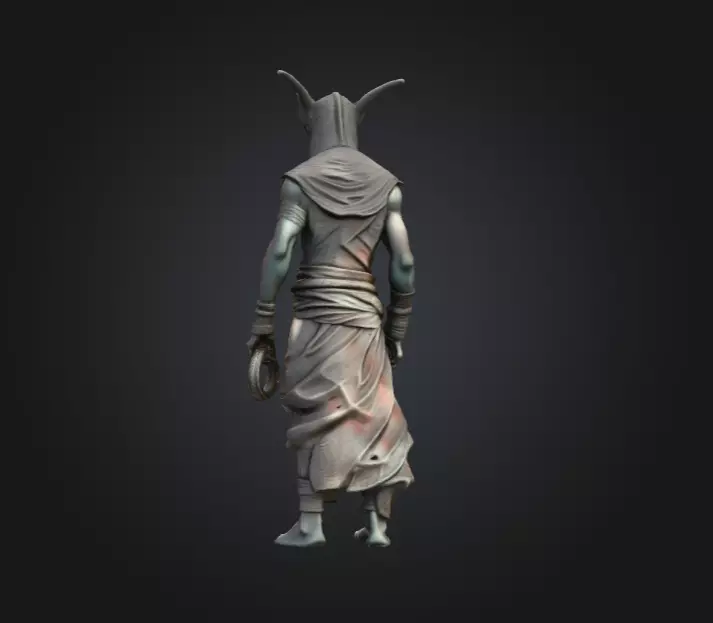 High Priest Low-poly 3D model_4