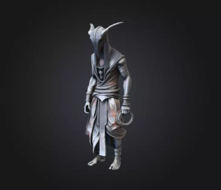 High Priest Low-poly 3D model_7