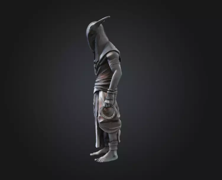 High Priest Low-poly 3D model_6