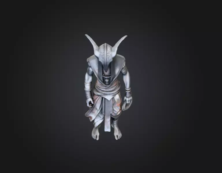 High Priest Low-poly 3D model_8