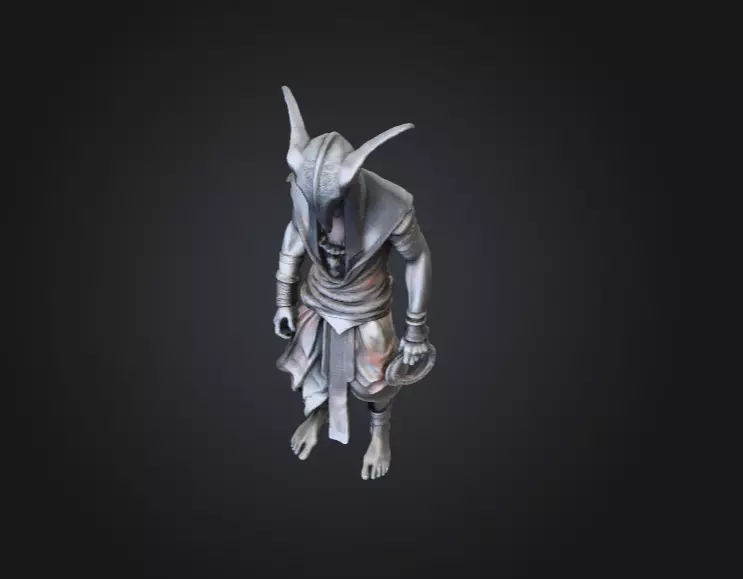 High Priest Low-poly 3D model_9