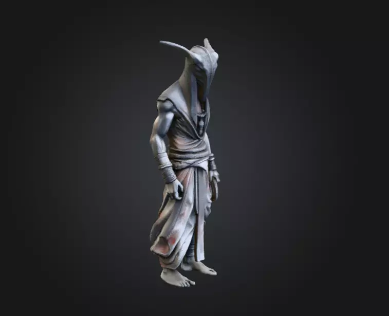 High Priest Low-poly 3D model_1