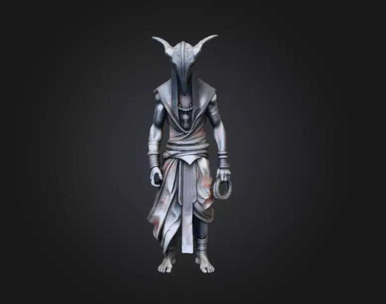 High Priest Low-poly 3D model_0