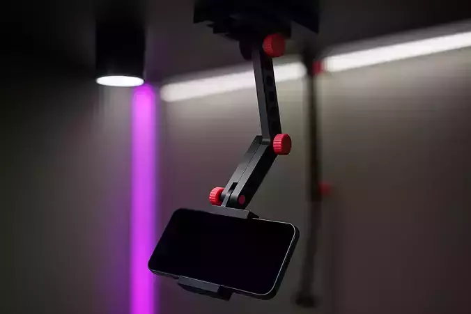 Adjustable Overhead Phone Holder Arm