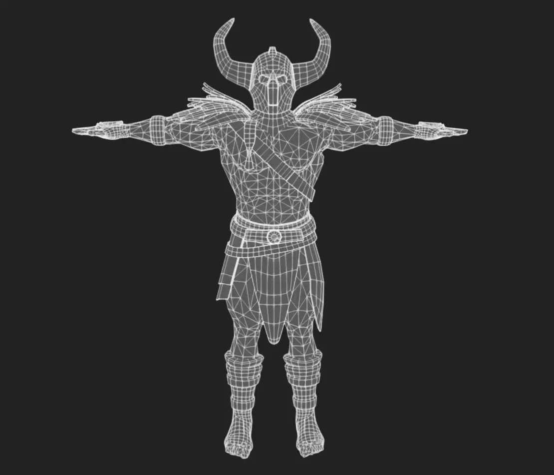 Barbarian 05 - Read the Description Low-poly 3D model_10