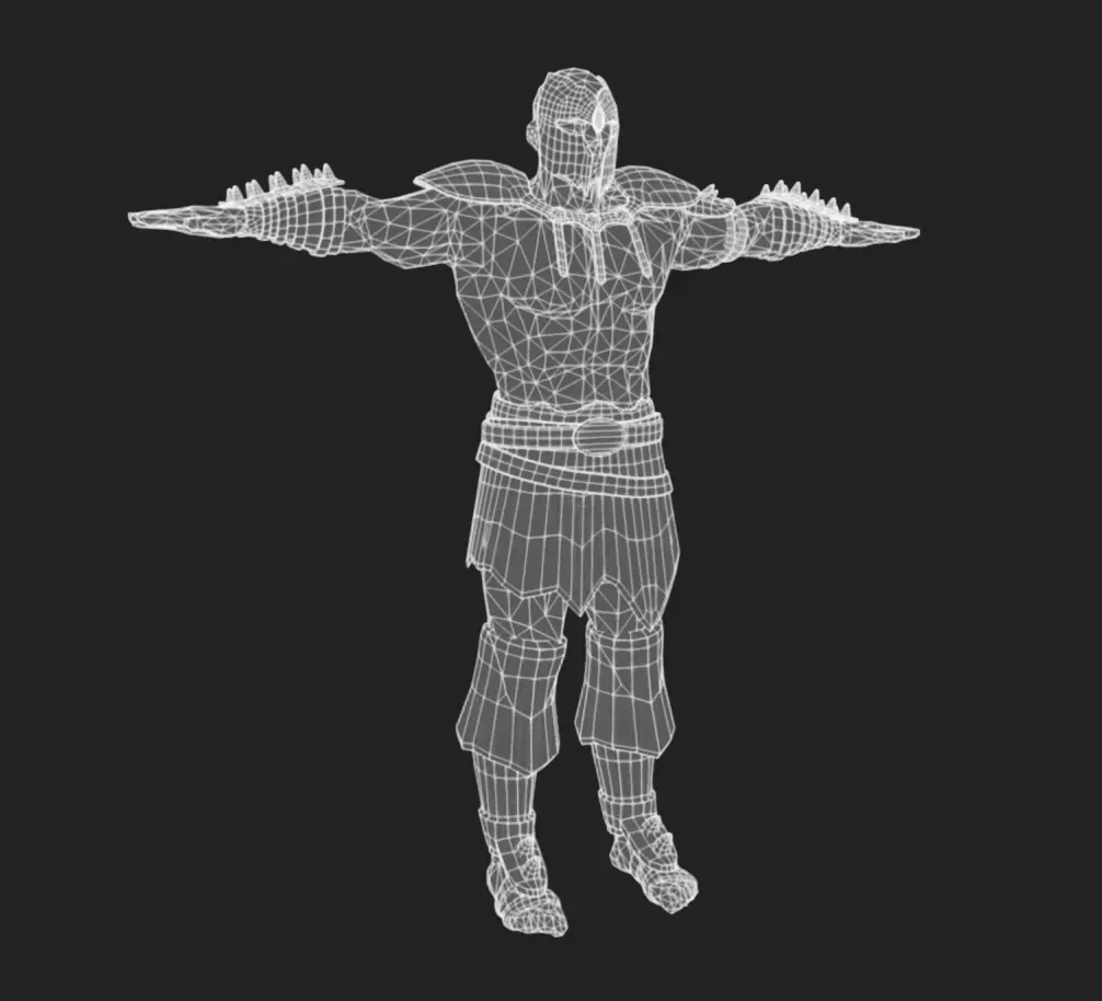 Barbarian 06 - Read the Description Low-poly 3D model_10
