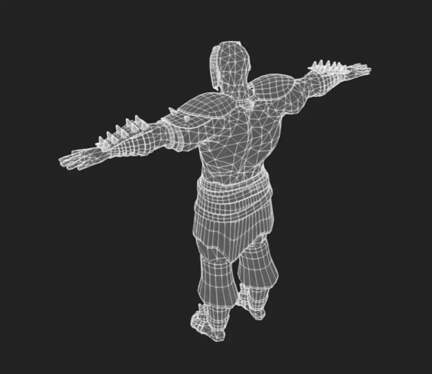 Barbarian 06 - Read the Description Low-poly 3D model_11