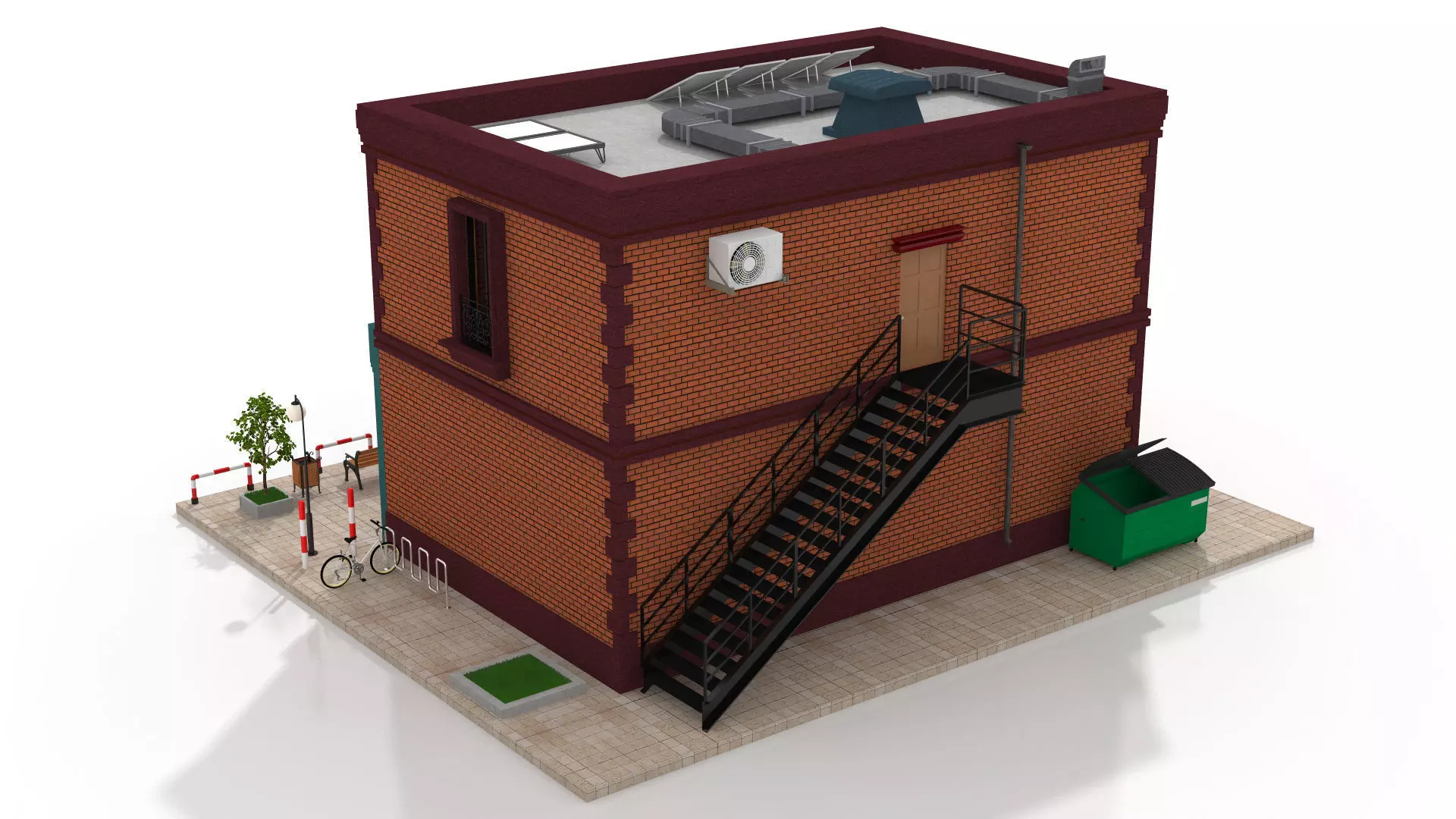 Pastry Shop Low-poly 3D model_6