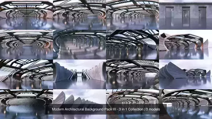 Modern Architectural Background Pack III - 3 in 1 Collection