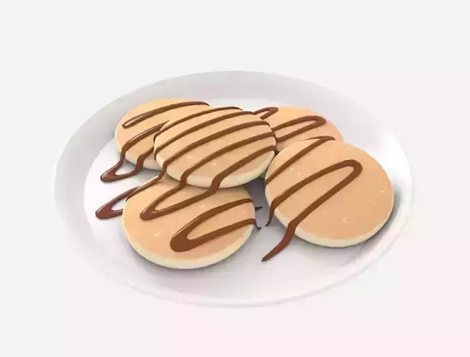 Small Pancake with Chocolate
