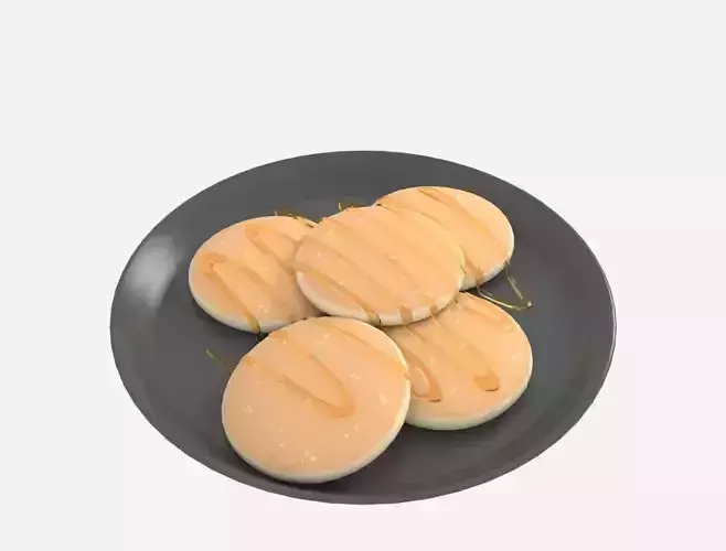Small pancakes with honey