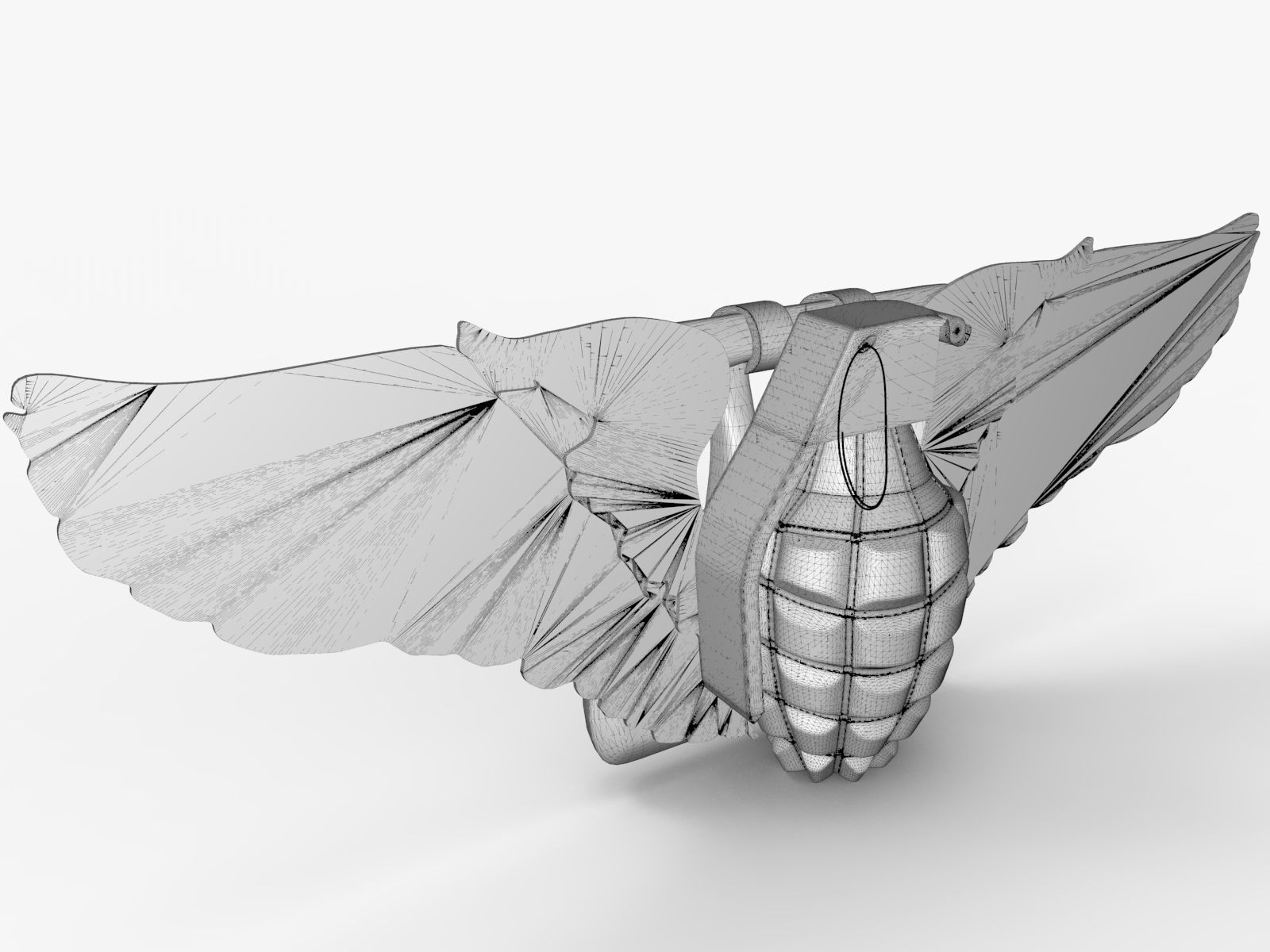 Cool Hand Grenade Belt Buckle 3D model_18