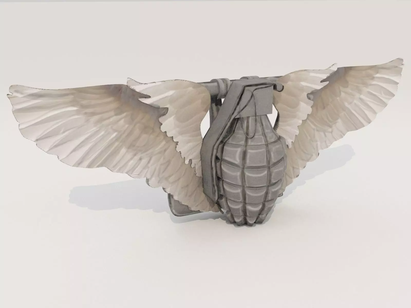 Cool Hand Grenade Belt Buckle 3D model_0