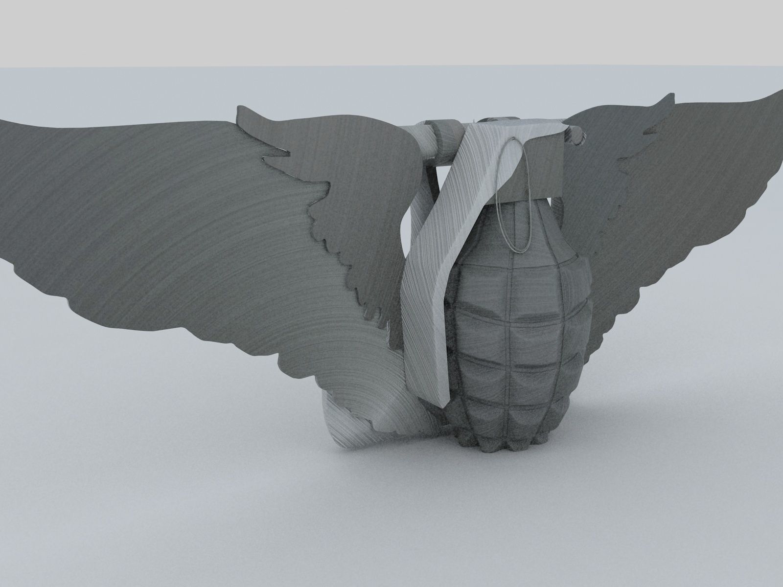 Cool Hand Grenade Belt Buckle 3D model_14