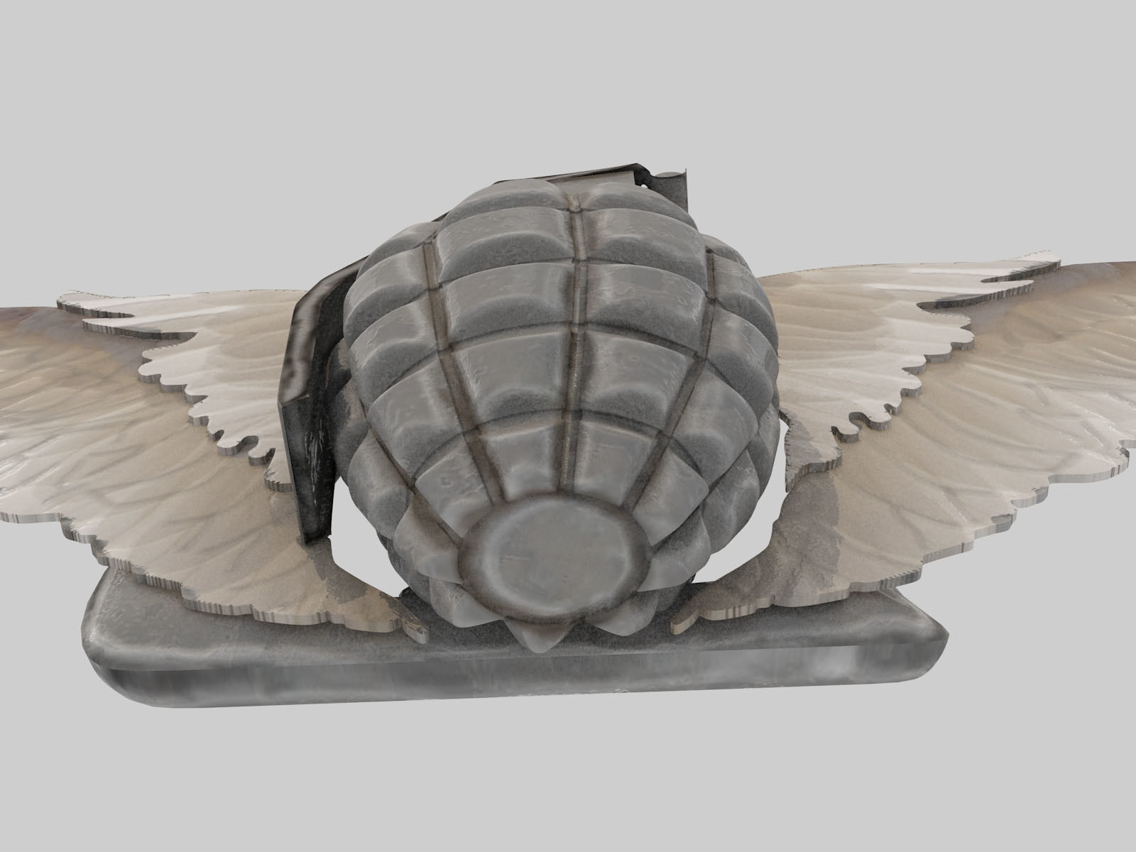 Cool Hand Grenade Belt Buckle 3D model_6