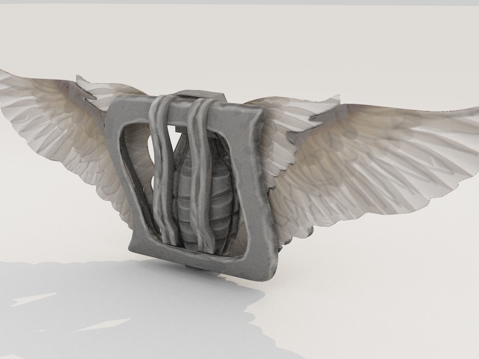 Cool Hand Grenade Belt Buckle 3D model_4