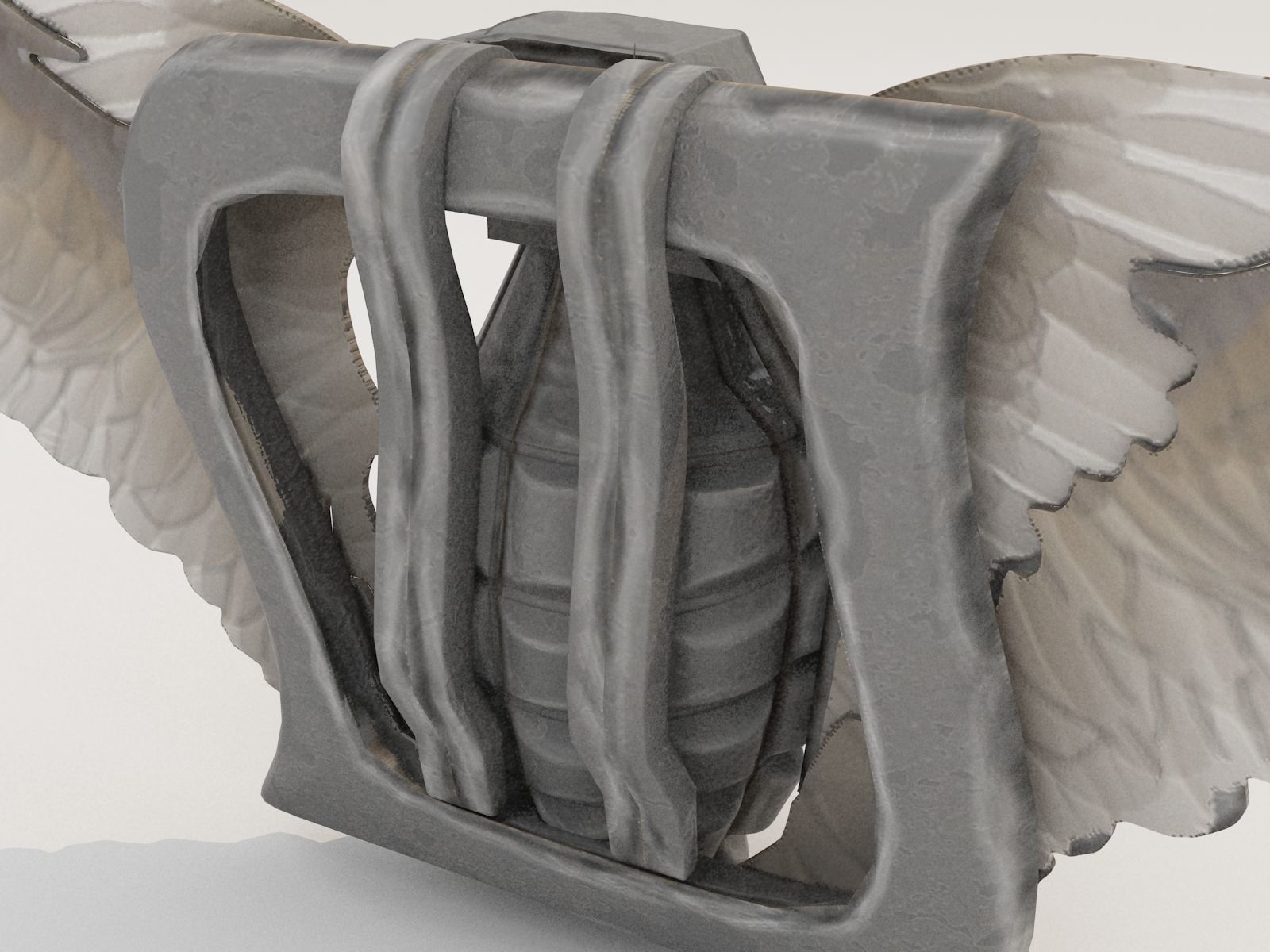 Cool Hand Grenade Belt Buckle 3D model_16