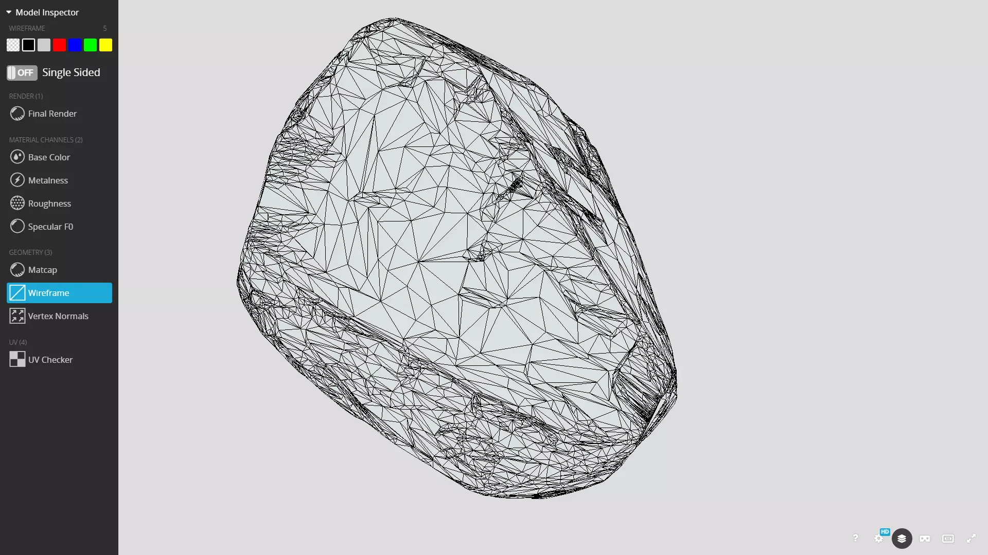 High Precision Moss Covered Rock 3D AssetKit PBR Low-poly 3D model_8