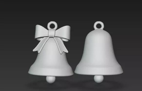 3D Printed Christmas Bells  Simple Holiday Decoration 3D print model_5