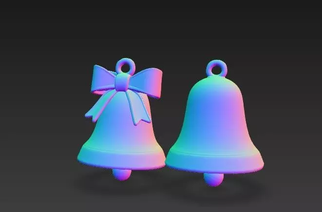 3D Printed Christmas Bells  Simple Holiday Decoration 3D print model_3