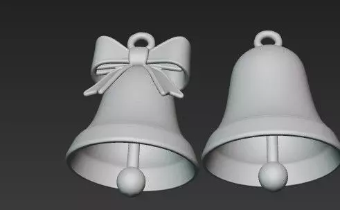3D Printed Christmas Bells  Simple Holiday Decoration 3D print model_4