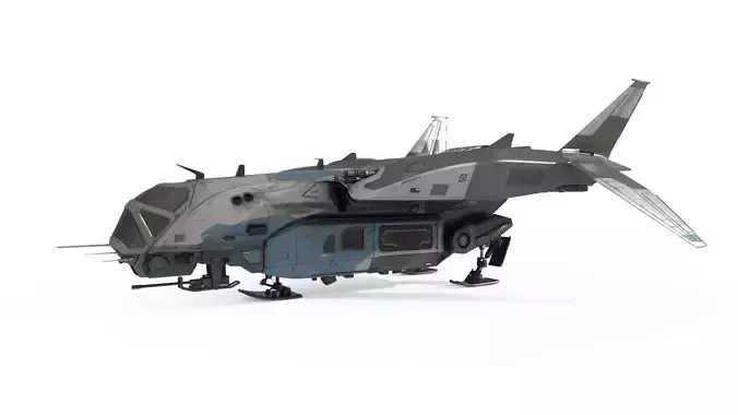 Future Science Fiction Space Fighter Spacecraft