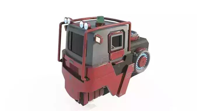 Future sci-fi style space sedan