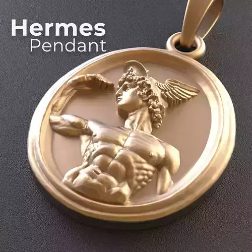 Hermes Greek Mythology Jewelry Pendant