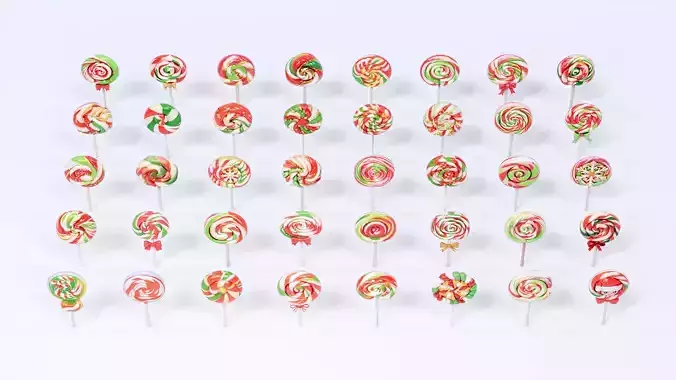 Christmas style whirlpool lollipop