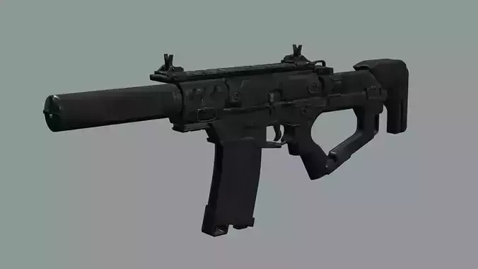 VHS2 Assault Compact Assault Rifle Low-Poly 3D Model