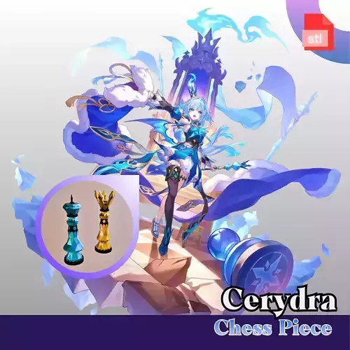 Cerydra Chess Piece 3D print model Cerydra Chess Piece 3D print model